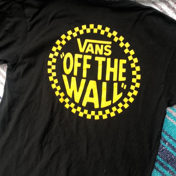 black and yellow checkered vans shirt